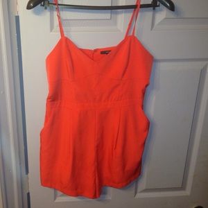 Coral pink romper 🍂🌺