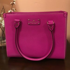 Kate Spade Quinn Wellesley Leather Satchel