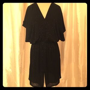 Jimmy Choo for H&M Black Hand Beaded Dress