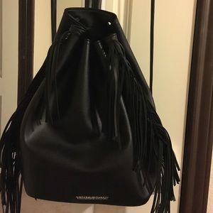 Victoria's Secret black leather backpack