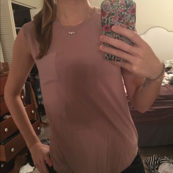 Loft pink muscle tee - Picture 1 of 3