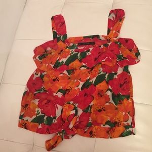 Zara floral blouse