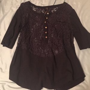 FP Romantics Lace and Cotton top!