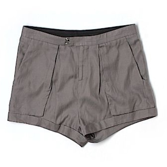 Helmut Lang Gray Cuff Shorts