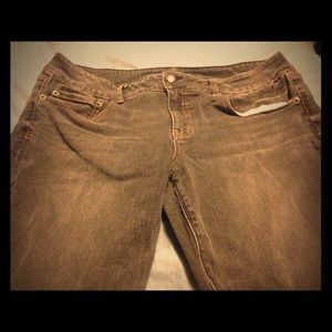 Grey AE Artist flare jeans size 18 short