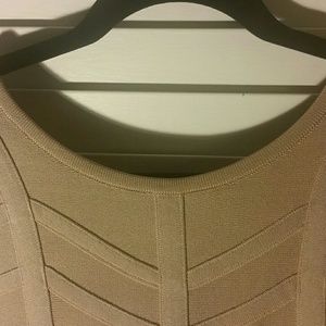 Bebe nude bandage dress