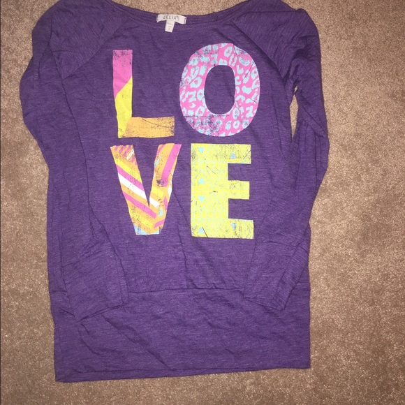 purple fashion long sleeve