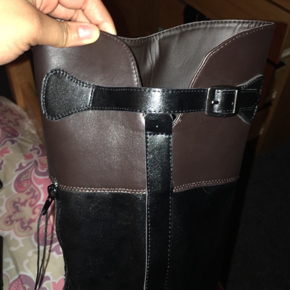 Faux Leather Riding Boots - Picture 3 of 4