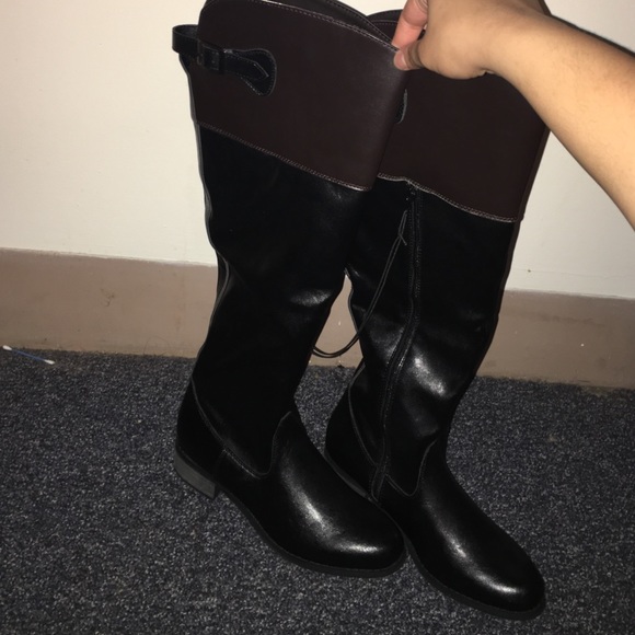 Faux Leather Riding Boots - Picture 4 of 4