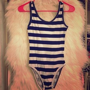 Striped Body Suit