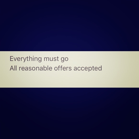 All reasonable offers accepted!!!!!