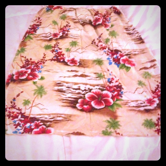 Roxy Hawaiian floral print skirt