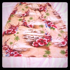 Roxy Hawaiian floral print skirt