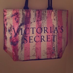 Victoria's Secret large sequin bag