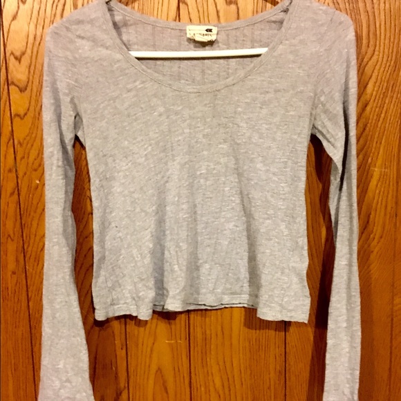 XS LA Hearts long sleeve crop top