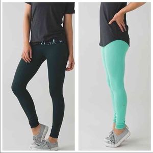 Lululemon leggings dark fuel/menthol