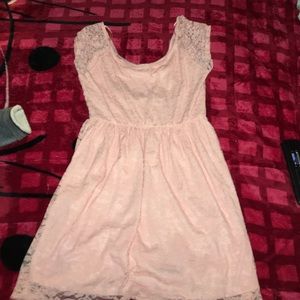 Peach color dress