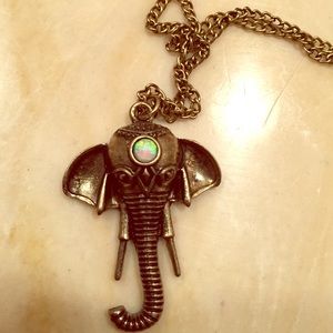 Bohemian elephant necklace