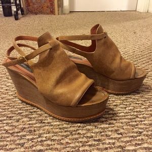 Derek Lam Tan Malta Leather Wedge
