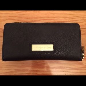 Black Leather Olivia & Joy Wallet