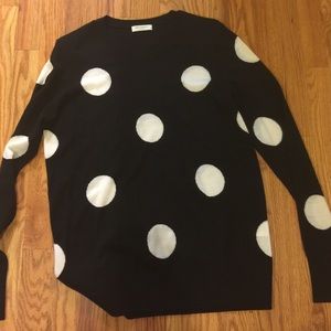 Equipment poke a dot sweater