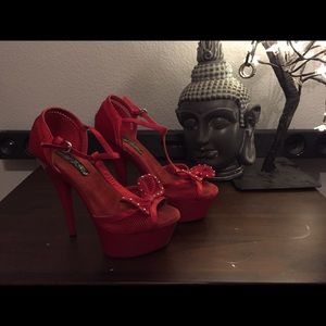 Red "Stripper" Heels