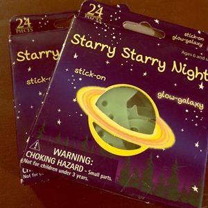 Glow in the dark stars and planets