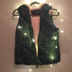 Vest with hood