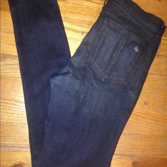 Mid Rise Rag & Bone Skinny Jeans