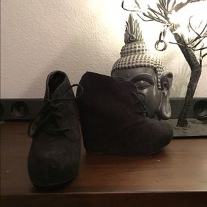 Shorter heeled wedges