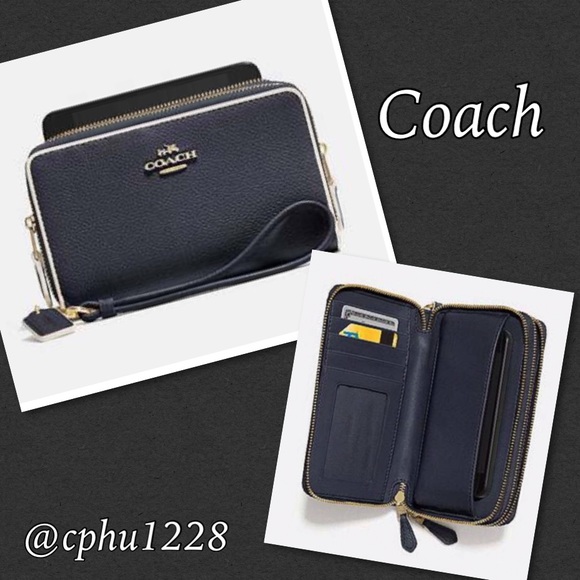 Coach Handbags - 🚫Sold🚫🆕 Coach Phone Wallet (Navy)