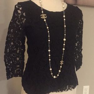 Black Lace Top