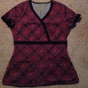 Healing hands women's scrub top