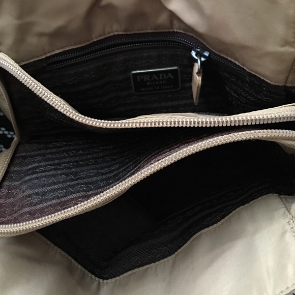 Prada mini shoulder bag in beige.  Condition 8/10. - Picture 3 of 4
