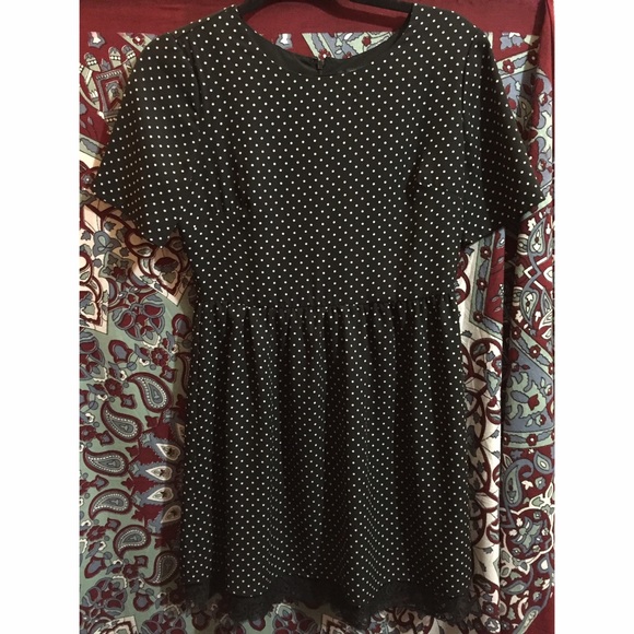 Polka dot lace dress