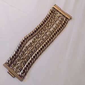 Juicy Couture Gold Tone 5 Chain Bracelet