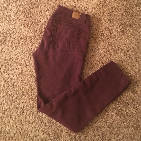 Maroon jeans
