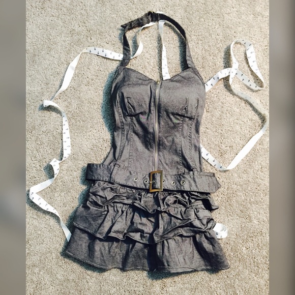 Authentic XXI Dark gray sexy dress. - Picture 1 of 3