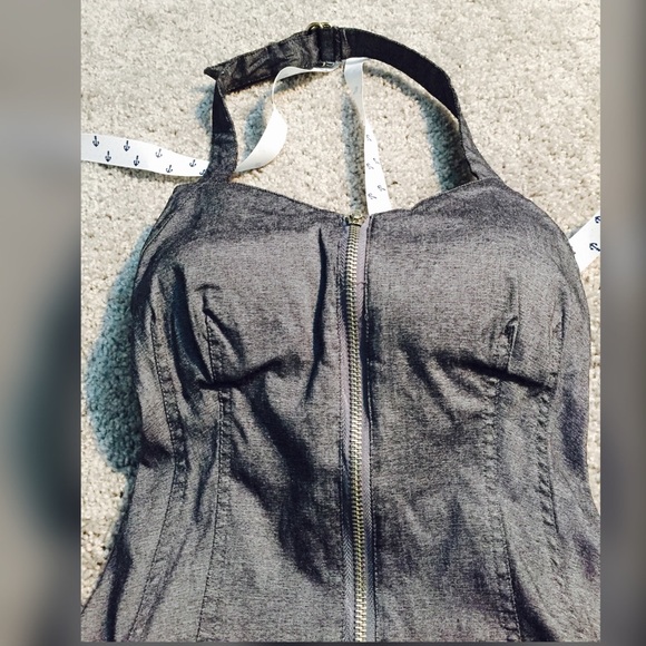 Authentic XXI Dark gray sexy dress. - Picture 2 of 3