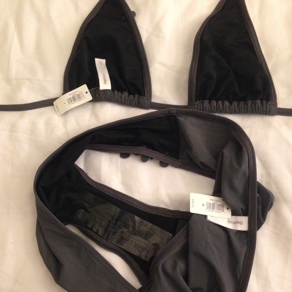 NWT Gap Floral Appliqué Grey Bikini - Picture 4 of 4