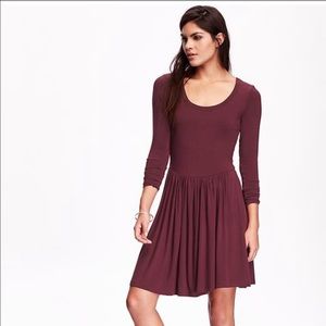 NWT Old Navy Berry Fit & Flare Dress