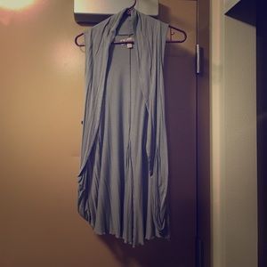 Comfy open vest cardigan