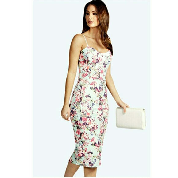 NWT Floral Midi Dress