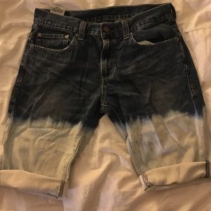 Levis 511 cut off shorts (DIY DIP DYED)