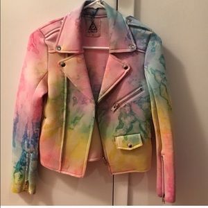 UNIF Tie Dye Moto Jacket - OPEN TO OFFERS