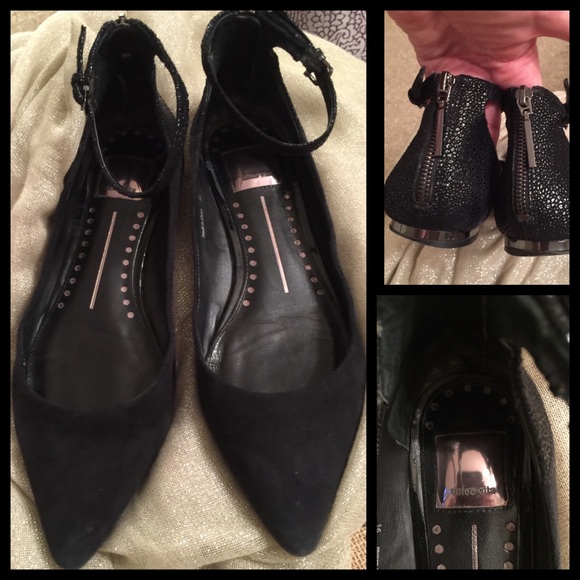 🎁Dolce Vita 9 Suede & Back Zipper Pointy Flat🎁