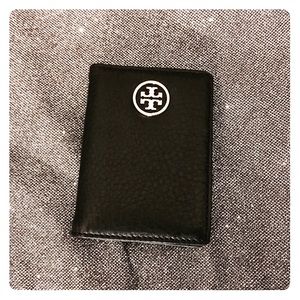 Tory Burch Black Leather Card Case