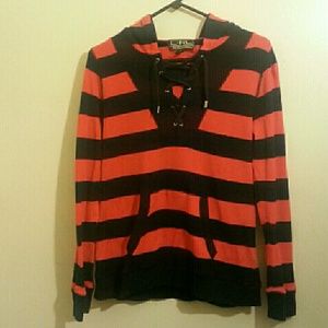 Ralph Lauren Active Orange and Dark Blue Sweater