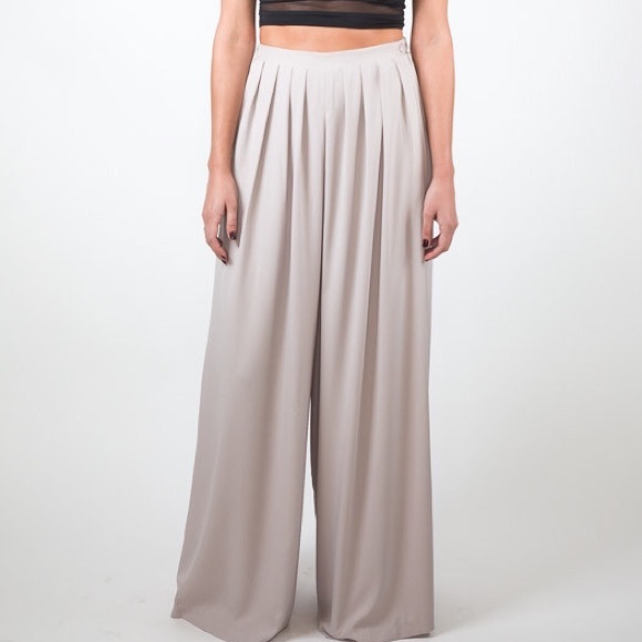 Wide Leg Blush Trousers