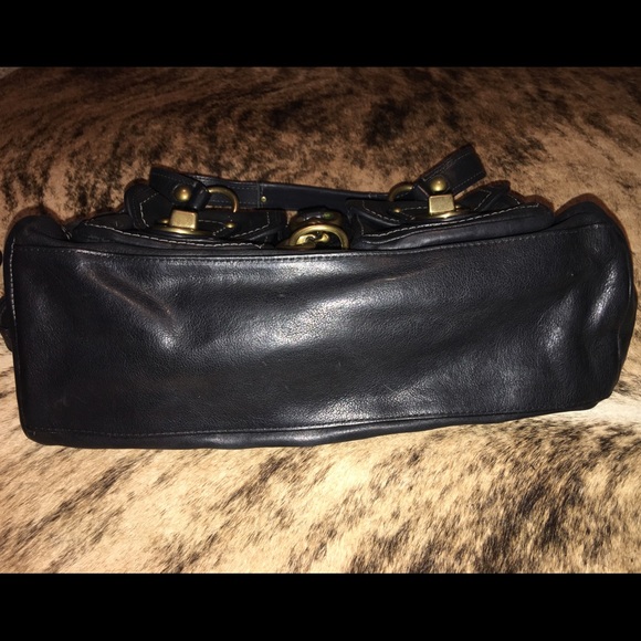 Vintage Coach Legacy Mandy Satchel Black Vachetta - Picture 4 of 4